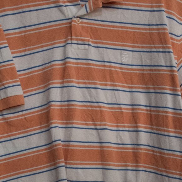 Vintage Izod Striped Polo Shirt XXL Short Sleeve Cotton - Picture 3 of 8